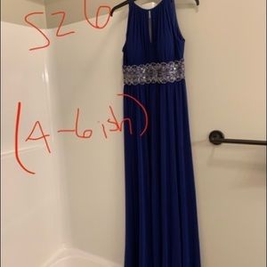 Royal blue formal dress